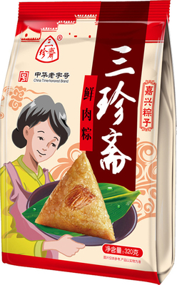 【三珍斋】鲜肉粽子(2*160g)320g