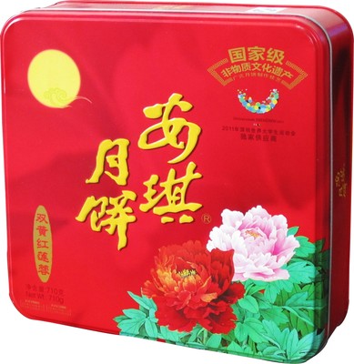 安琪双黄红莲蓉月饼